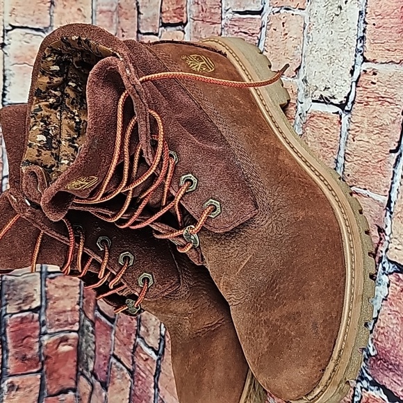 TIMBERLAND ROLLTOP BOOTS, WOMEN'S SIZE 8 RUST LEATHER - Picture 1 of 12